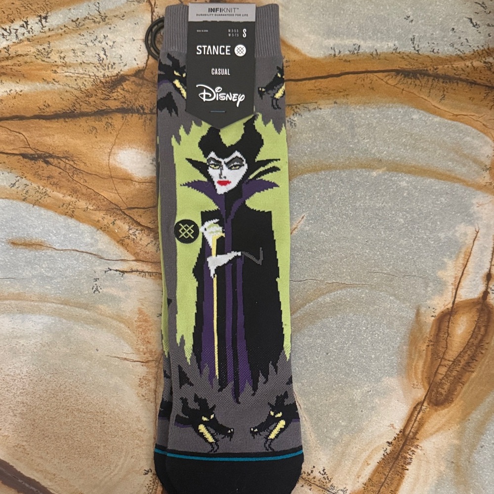 Stance Disney Villain Socks - Gray and Black SMALL
